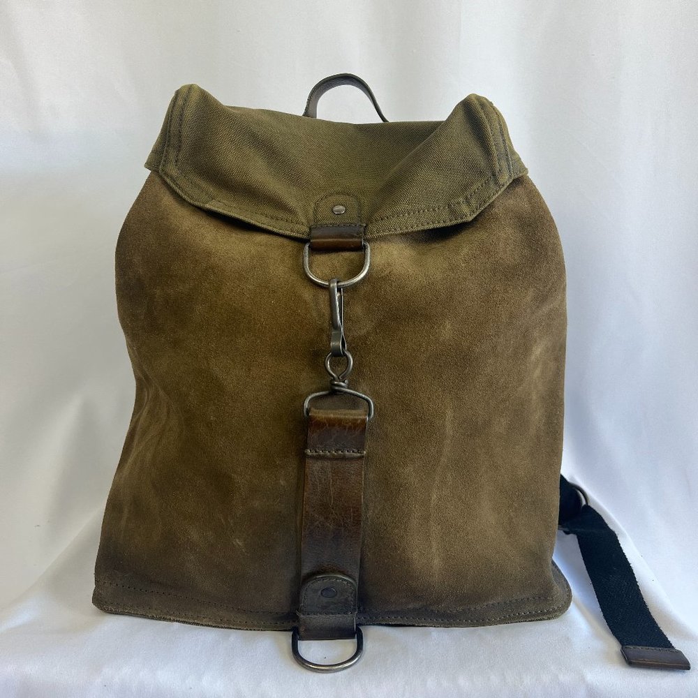 Maison Margiela military-style backpack - Army Green color